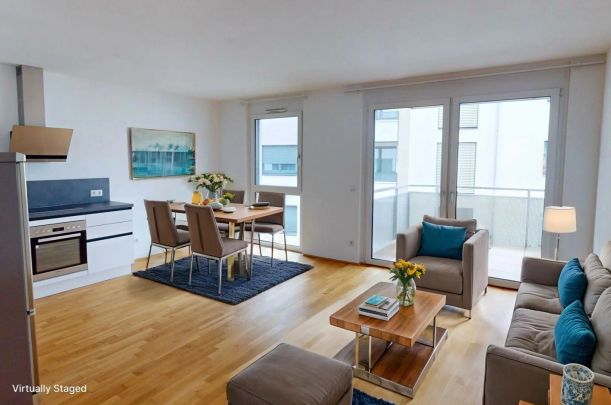 Erstbezug: 3-Zimmer-Wohnung mit Balkon & TG-Platz - Foto 1