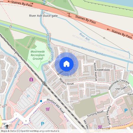 Robin Way, Staines-Upon-Thames, Middlesex, TW18