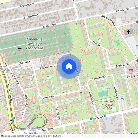 Łódź Górna, Chóralna