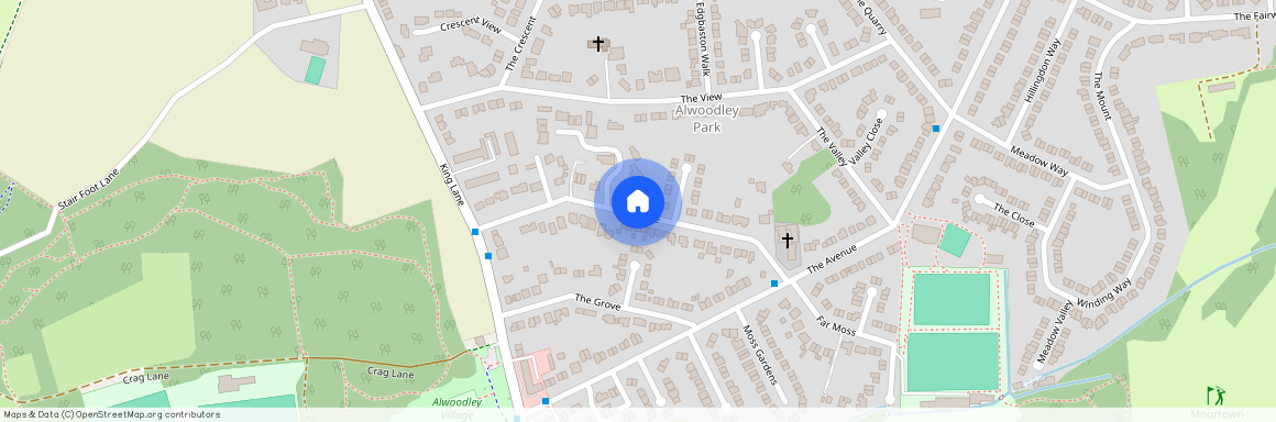 The Lane, Alwoodley, Leeds, West Yorkshire, UK, LS17