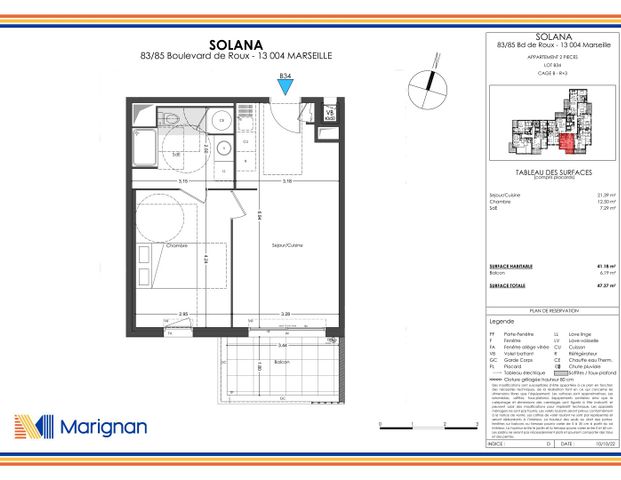 location Appartement T2 DE 41.18m² À MARSEILLE - Photo 1