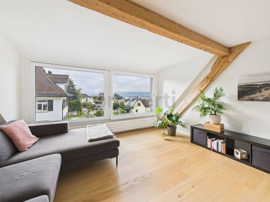 Möbilierte 3.5-Zi-Wohnung mit Seesicht in Erlenbach ZH - Foto 1