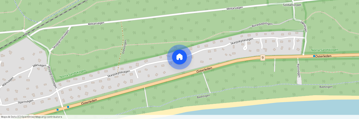 Skarpskyttevägen, Ystad