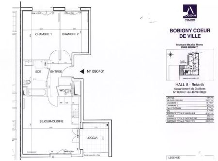 location Appartement T3 DE 61.3m² À BOBIGNY - Photo 5