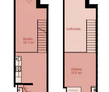 2.5 Zimmer, 46 m², 4. Stock - Photo 6