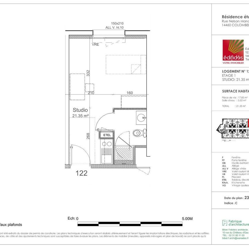 location Appartement T0 DE 21.35m² À COLOMBELLES - Photo 1