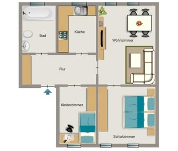 Demnächst frei! 3-Zimmer-Wohnung in Bergkamen Mitte - Foto 1