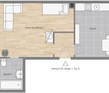 Gemütliche Dachgeschosswohnung mit Küche - Foto 5