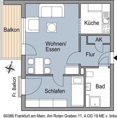 Sanierte 2 Zimmerwohnung mit Balkon - Photo 5