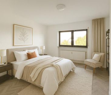 Helle 3,5-Zimmer-Komfortwohnung mit Balkon, Weitblick und Pkw-Stell... - Photo 3