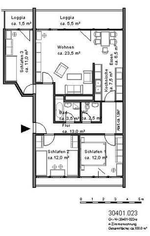 Am Mittellandkanal: renovierte 4-Zimmer-Wohnung mit 100,26m² - Foto 4