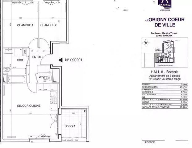 location Appartement T3 DE 61.4m² À BOBIGNY - Photo 1