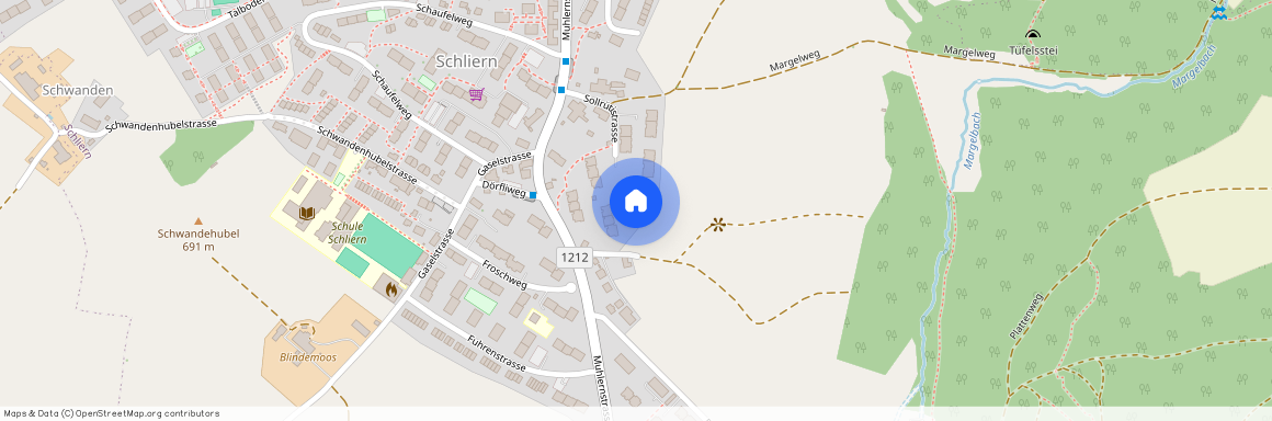 Sollrütistrasse 38, 3098 Schliern b. Köniz BE, Lageplan