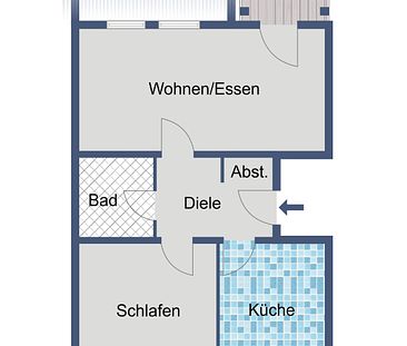 Geräumige 2-Zimmer-Wohnung mit Balkon - Photo 1