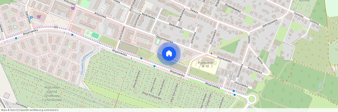 ul. Olbrachtowska, Leśnica, Fabryczna, Wrocław, dolnośląskie