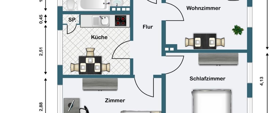 Sanierte Helle City-Wohnung mit EBK - Photo 1