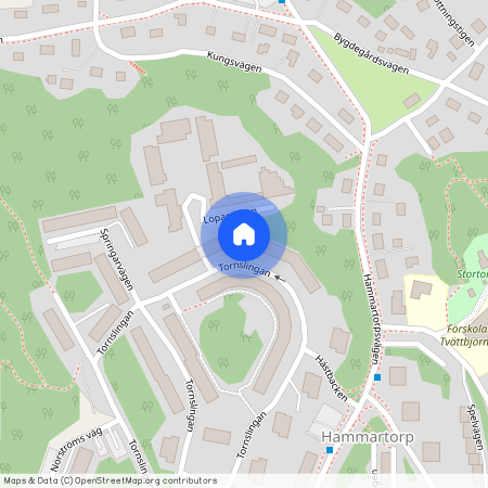 Tornslingan, Trångsund