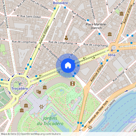 Avenue du Président Wilson et Avenue Albert de Mun 75116 Paris (16e arrondissement)