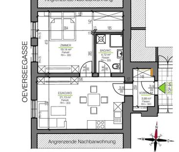 2 Zimmer Wohnung in der Oeverseegasse - Provisionsfrei! - Photo 3