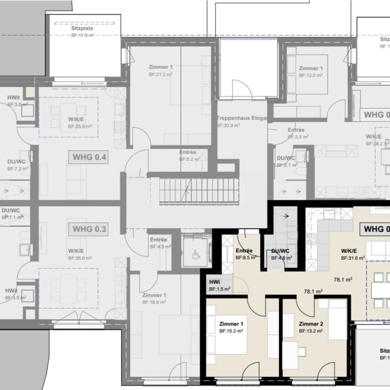 3.5 Zimmer, 74 m², EG - Photo 2