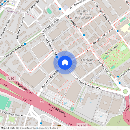 Avenue Emile Baudot et Rue Henri Barbusse 91120 Paris