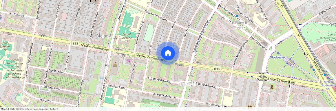ul. Stefana Żeromskiego, Stare Bielany, Bielany, Warszawa, mazowieckie