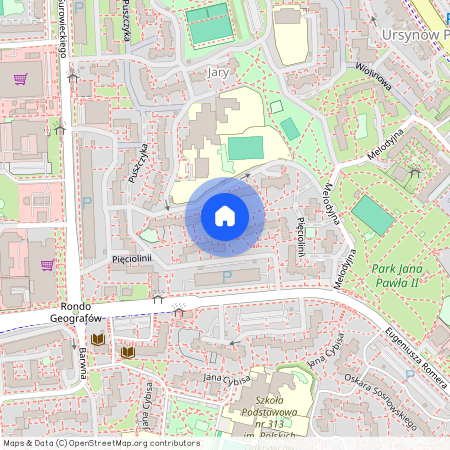 ul. Pięciolinii, Ursynów Północny, Ursynów, Warszawa, mazowieckie