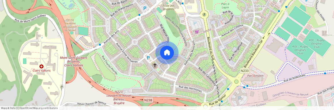 Rue Joseph Hanse, 1, 201, 1348, Ottignies-Louvain-La-Neuve