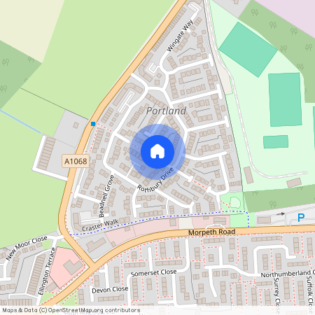 Rothbury Drive, Ashington, Ashington, Northumberland, NE63 8TJ