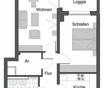 Erstbezug: barrierefreie Seniorenwohnung mit WBS - Photo 1