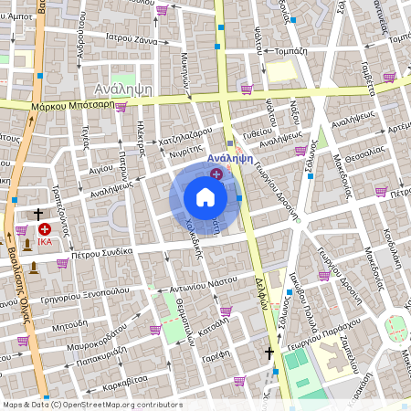 Λυσικράτους, 4 546 43 Θεσσαλονίκη, Ανάληψη - Μπότσαρη (Ανάληψη - Μπότσαρη - Νέα Παραλία)