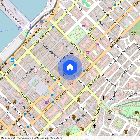 Αγίου Νικολάου 51-65, 262 21, Πάτρα (262 21), Πάτρα - Κέντρο (Πάτρα)