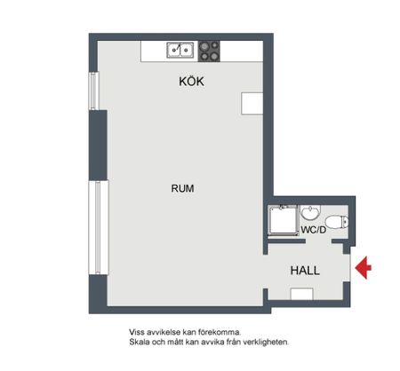 Södermalm - 1rok - tillsv - 13.225kr/mån - Foto 4