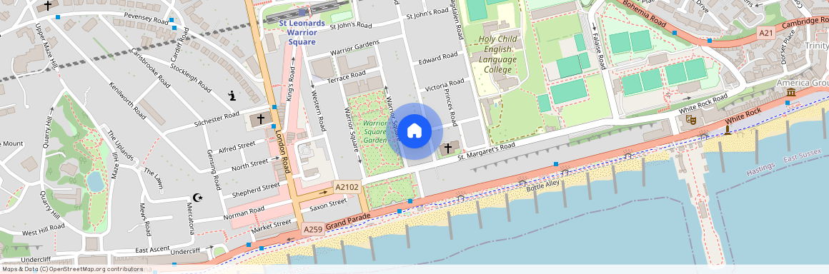 Warrior Square, St. Leonards, TN37