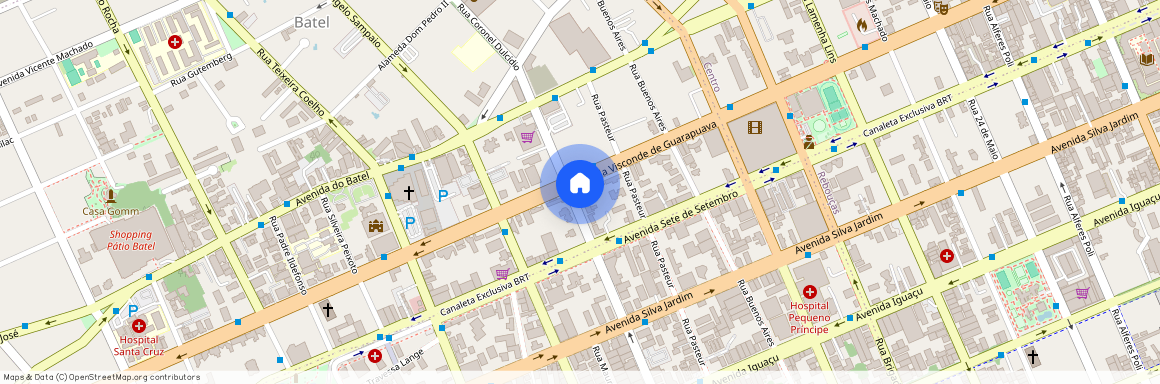 Rua Coronel Dulcídio, 1017, Água Verde - Curitiba - PR