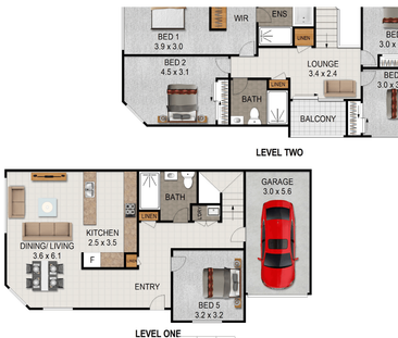 Modern 5-bedroom townhouse with solar-powered living. - Photo 6