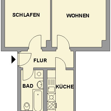 2-Raum-Wohnung mit Balkon in ruhiger Wohnlage - Photo 1