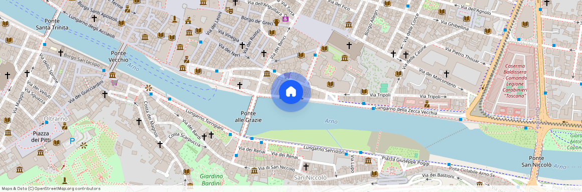 Lungarno delle Grazie, Florence, Tuscany 50122