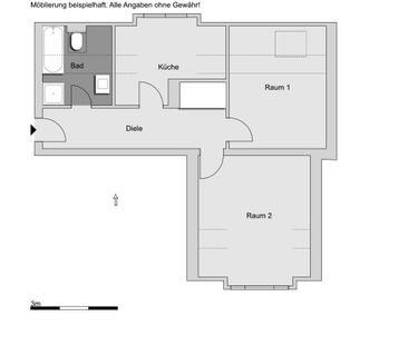2,0-Zimmer-Wohnung in Kiel Blücherplatz - Foto 4