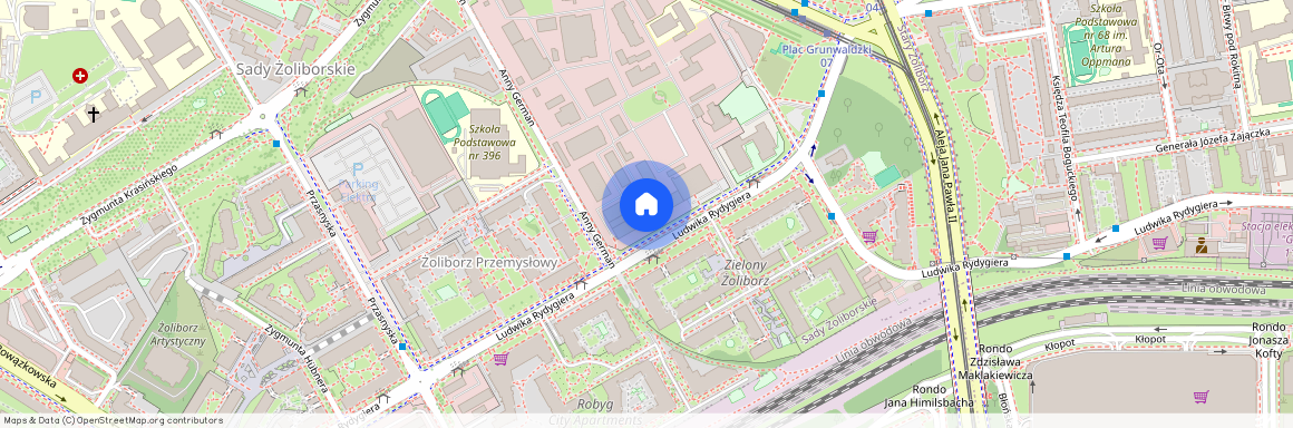 ul. Ludwika Rydygiera, Sady Żoliborskie, Żoliborz, Warszawa, mazowieckie