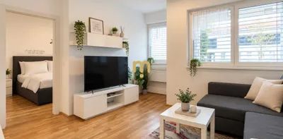 Direkt am Wasser: möblierte 2-Zimmer-Wohnung nahe UNO City & U1 Alte Donau/Kagran - Photo 2