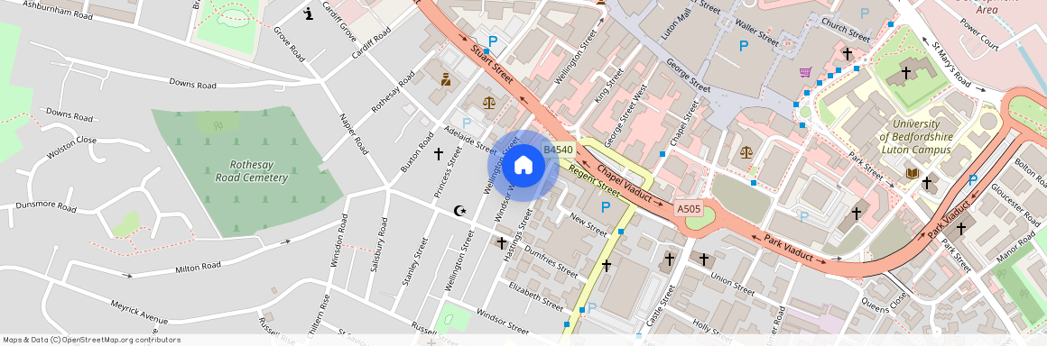 York House - Bed Apartment, LU1