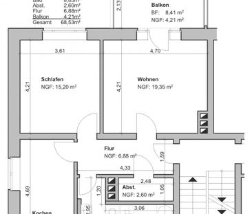 Erstbezug nach Sanierung - Balkon und Wanne - Photo 1