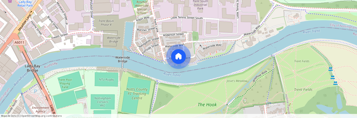 The Yacht Club Riverside, NG2 4RN, Notts