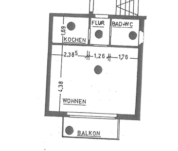 Möblierte 1-Zimmer-Wohnung mit Balkon – Nähe MHH – ab 15.01. frei - Foto 1