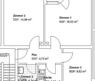 Stadtnah und ruhig! 3 ZKB mit Balkon! - Foto 1