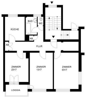 Zimmer innerhalb einer 3er-WG // 1.OG rechts, Zimmer 0317 - Foto 1