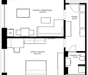 Pronájem bytu 2+kk 57 m² - Photo 1