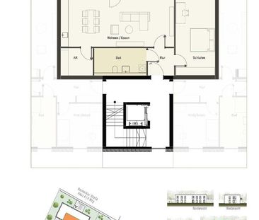 Neubau-Erstbezug! Moderne 3-Zimmer-Wohnung mit Balkon & Aufzug - Photo 1