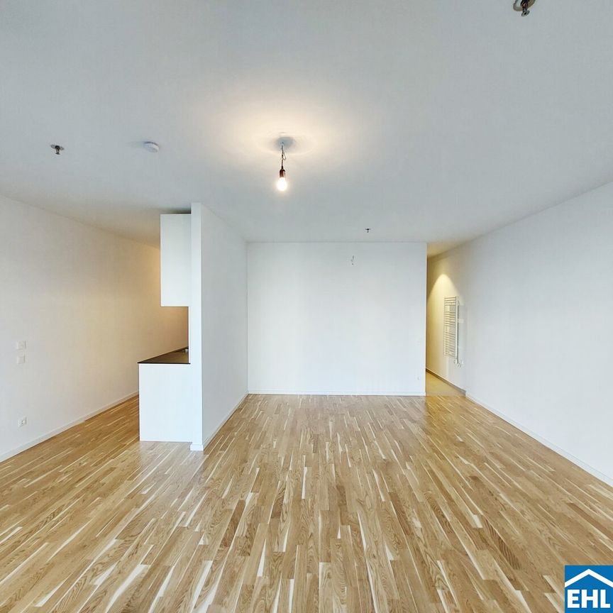 Sonnwendviertel: 1-Zimmer-Wohnung mit Balkon im 18. OG – Fitnessraum, Co-Working & Rooftop-Terrasse inklusive! - Photo 1